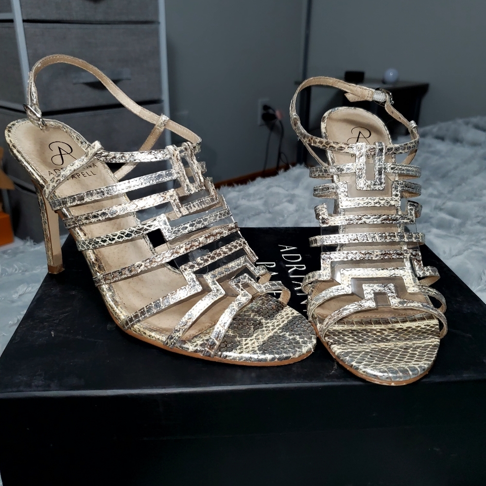 Snakeskin heels